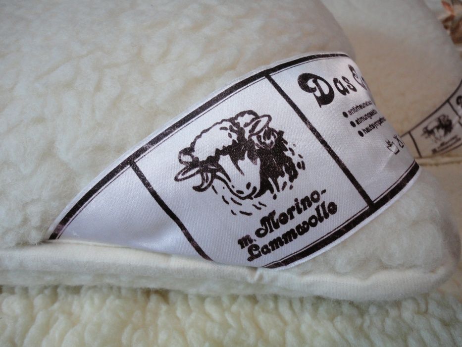 Kołdra narzuta poduszki wełna merino