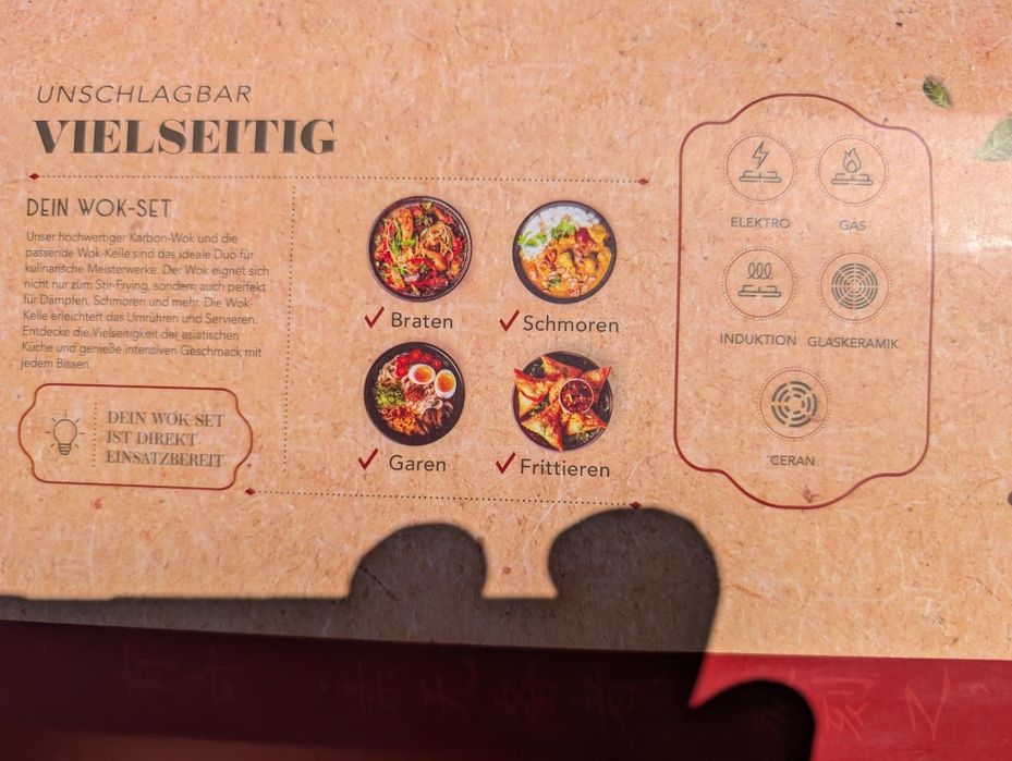 Wok krusten zauber stał weglowa