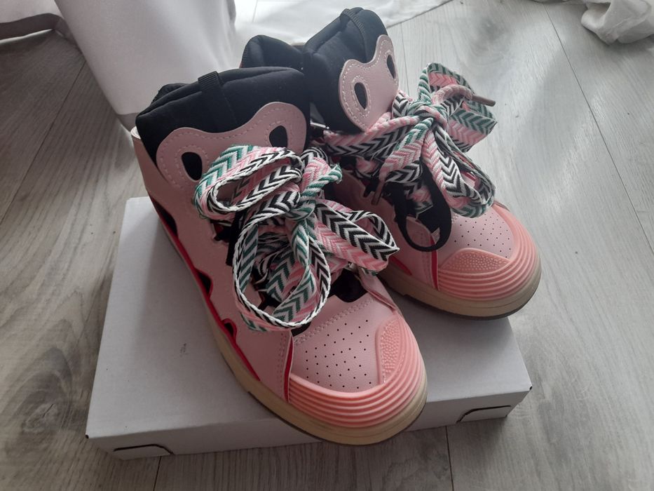 Buty różowe w stylu Lanvin nowe W-Wa