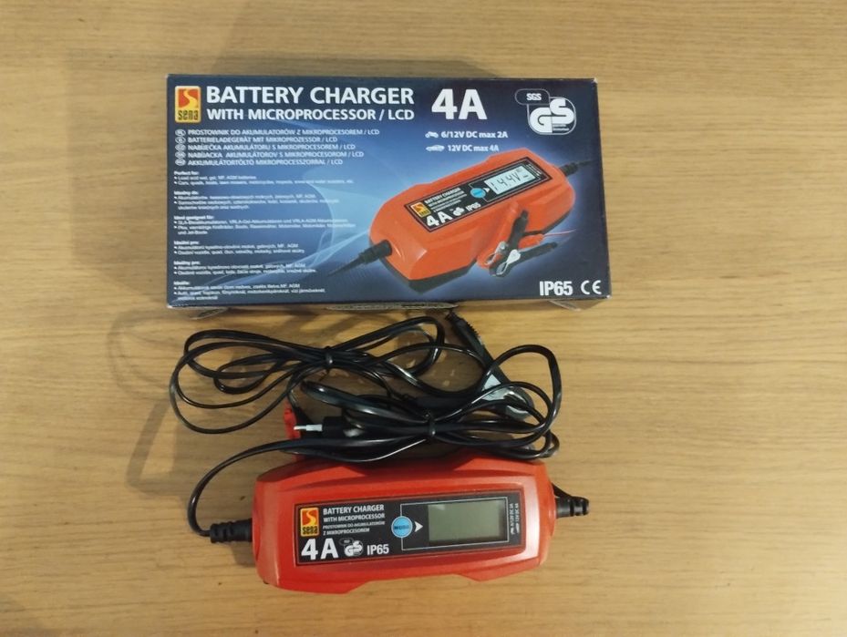 Prostownik  Ładowarka do akumulatorów 6V/12V SENA 4A