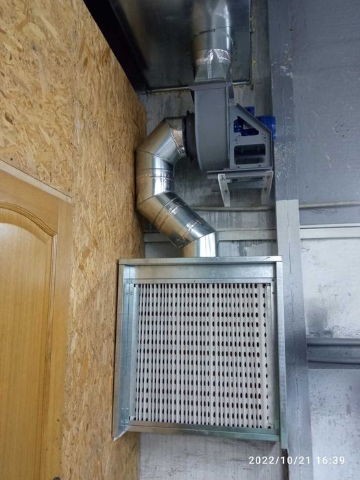 Покрасочная малярная камера сухой фильтрации с вытяжной вентиляцией