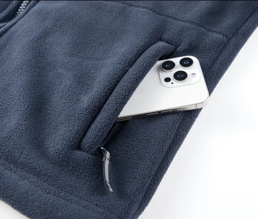 Чоловіча флісова куртка -толстовка потовщенна. Два кольори.