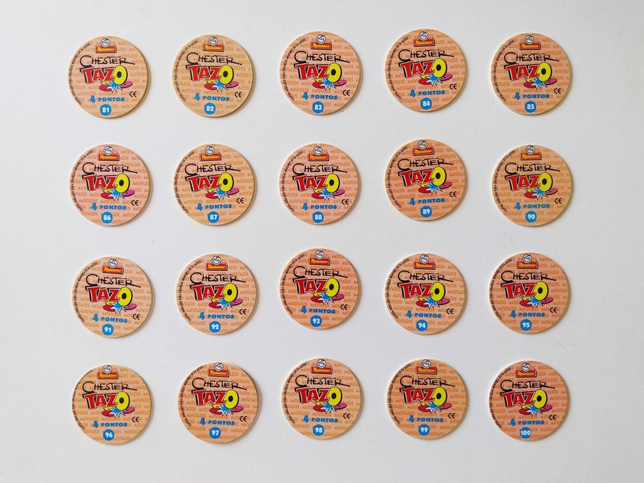 20 tazos (série completa) CHESTER TAZO | Matutano lote