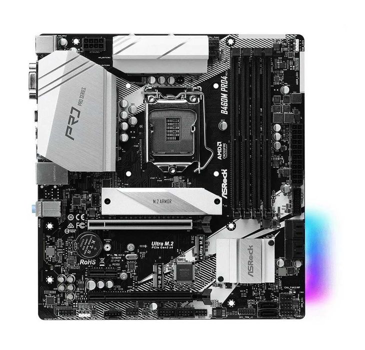 Sprzedam ASRock B460M Pro4 + procesor Intel Core i5-10400F