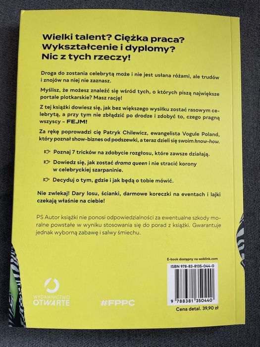 Patryk Chilewicz FEJM Poradnik początkującego celebryty