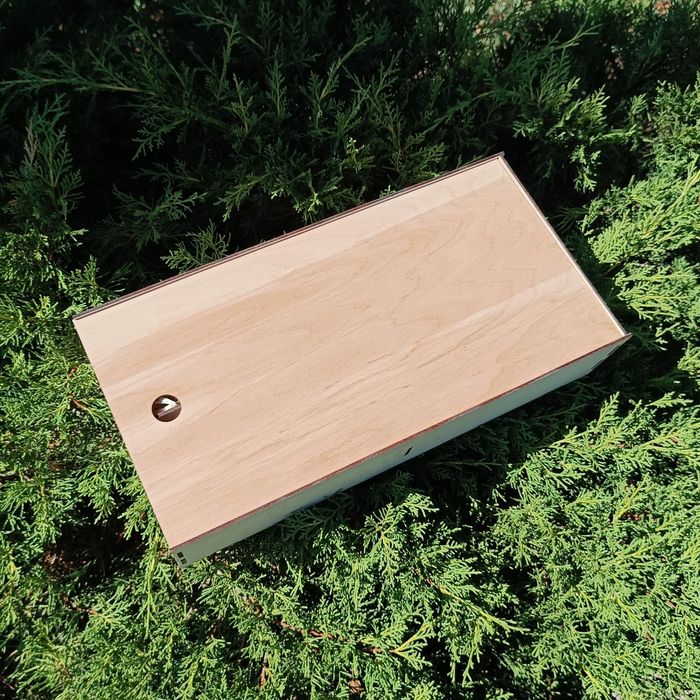 Деревянная коробка с фанеры с наполнителем, коробка под заказ