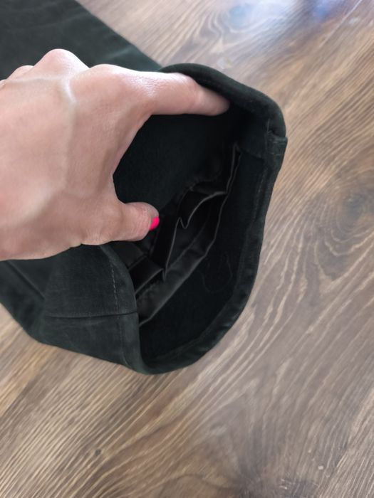 Męskie skórzane spodnie myśliwskie Parforce roz. 56 XL nubuk oliwka