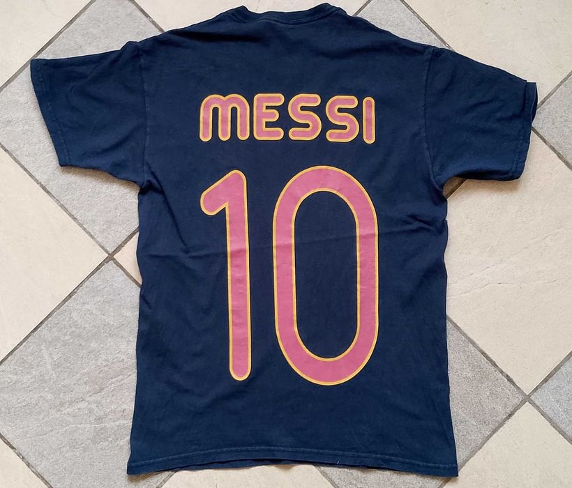 Футболка Мессі Барселона бавовняна чоловіча Messi Barcelona розмір М