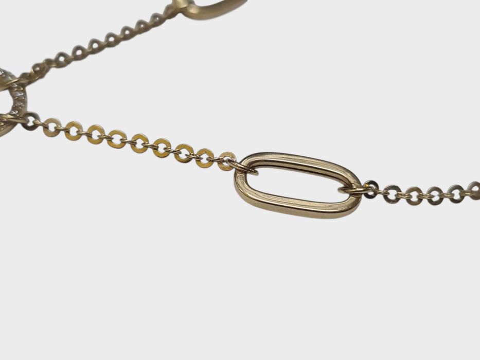 Piękna złota bransoletka 5,56g p585 20cm