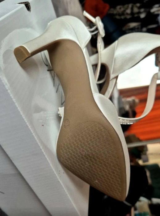 Buty ślubne perłowe NOWE