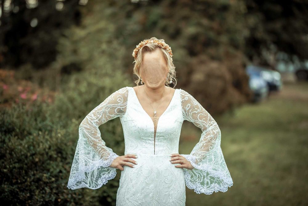 Suknia Ślubna w stylu Boho rozmiar 38
