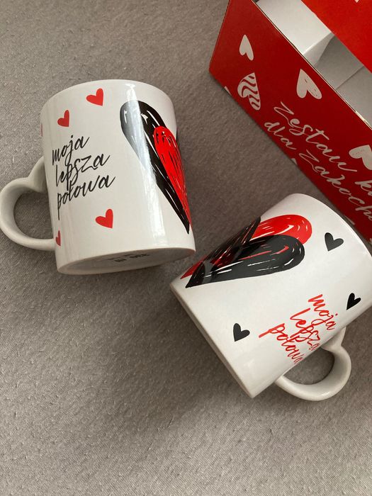 Fajny prezent nie tylko  na Walentynki - zestaw kubków dla zakochanych