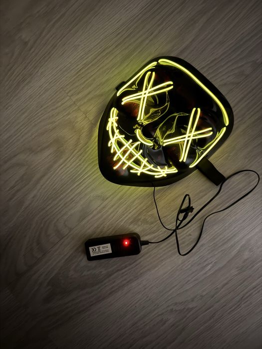 Неоновая маска Анонимуса Судная ночь