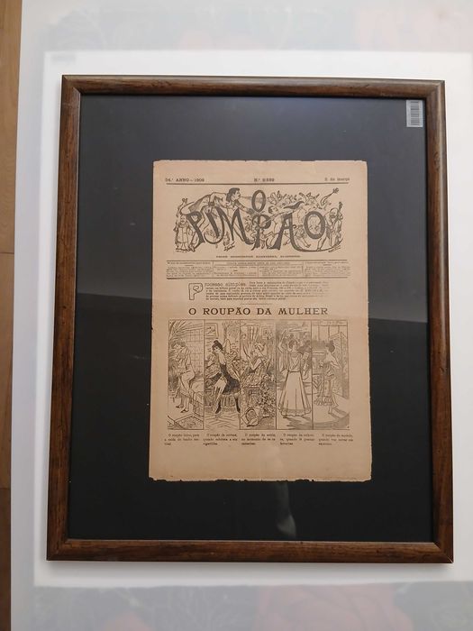 jornal humorista Pimpão (o roupão da mulher 1909 Raro  único completo