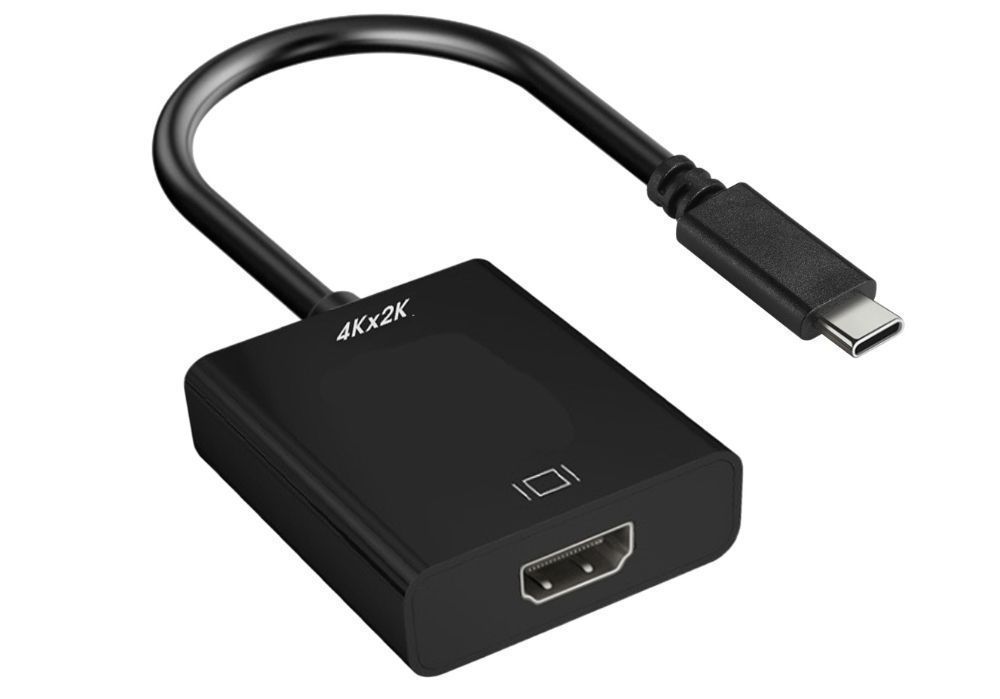 HUB adapter USB-C na HDMI 4K 30Hz OEM-C7 15cm przejściówka