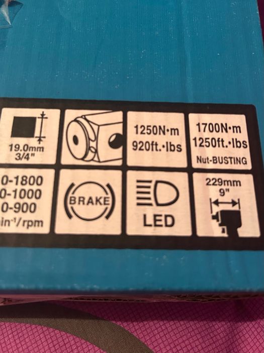 Klucz udarowy Makita DTW1001Z nowy