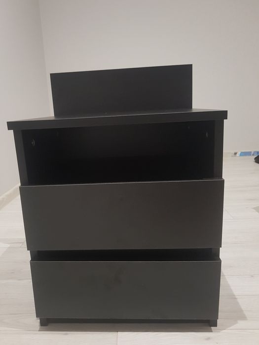 Szafka nocna czarna 40 cm