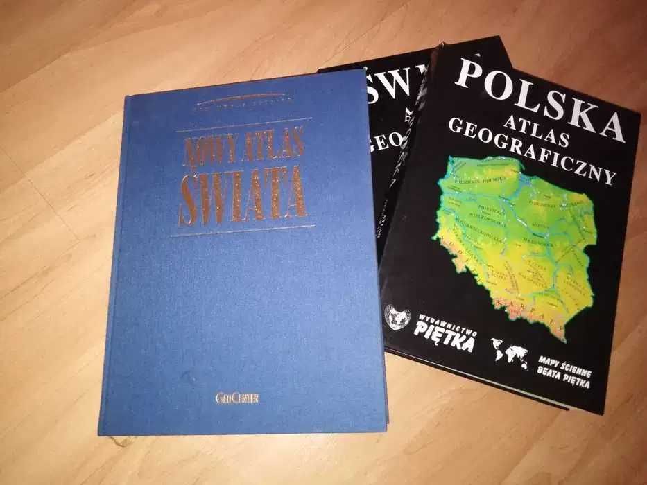 atlasy świata i Polska
