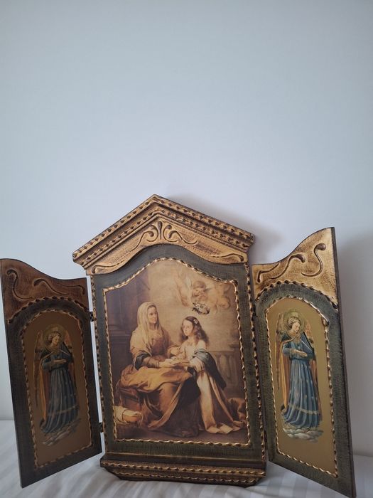 Quadro religioso triptico