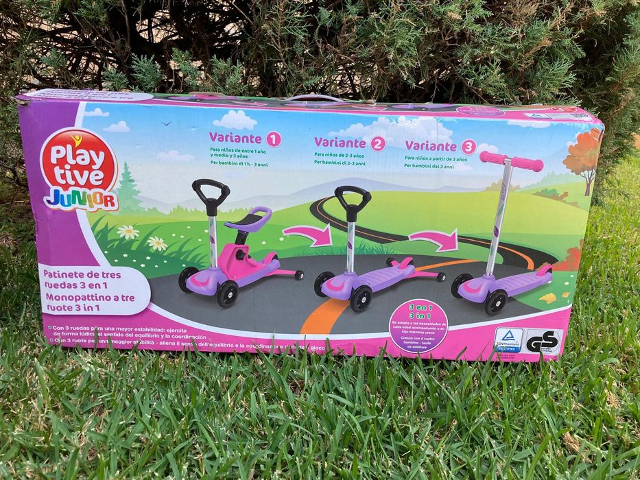Trotinete infantil evolutiva 3 em 1