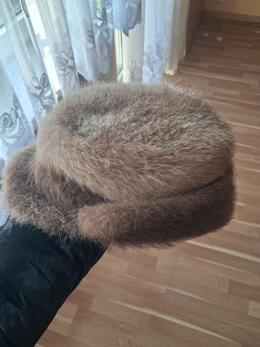 Czapka męska z nutrii,  jak nowa