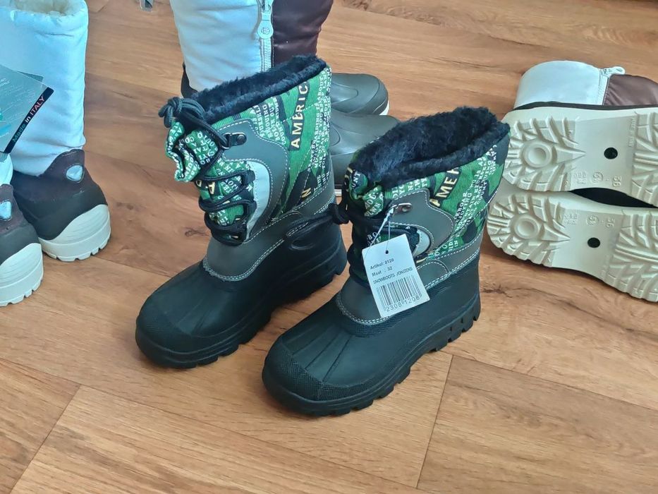 32, 34. Snowboots jongens, зимові сапожки дитячі, взуття для дітей