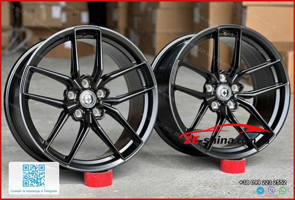 Диски HRE R17 5x120 ET35 Flow Forming 7 кг Gloss Black BMW F30 E90 F10 E60 F32 X3 F25 X4 F26 Нові