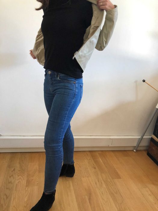 Blusão Bege Salsa em Pele