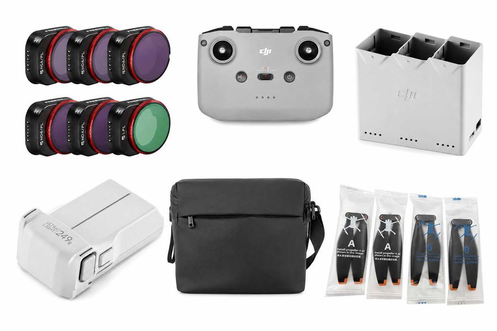 Kontroler + Baterie + HUB+ Śmigła + TORBA + Filtry ND wszystko do MINI 3 PRO !