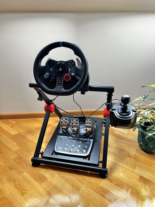 zestaw gamingowy z kierownicą Logitech G29 Racing Wheel, pedalami i skrzynia biegow + stojak