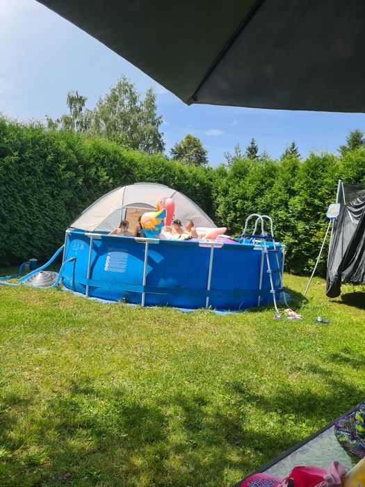 Basen Xxl drabinka pompa transport
