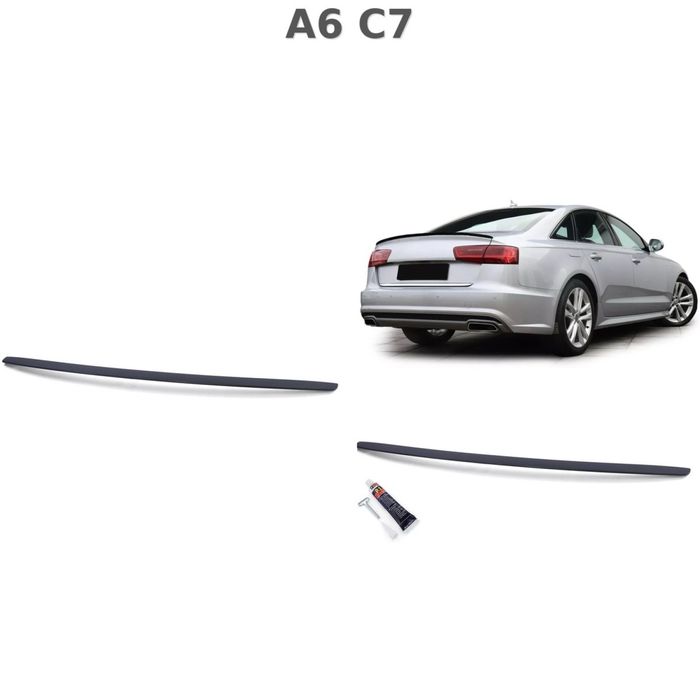 Audi A3 / A4 / A5 / A6  спойлер багажника стиль S, M4 черный глянец