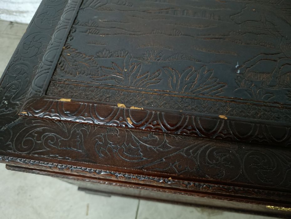 Arca madeira para arrumação