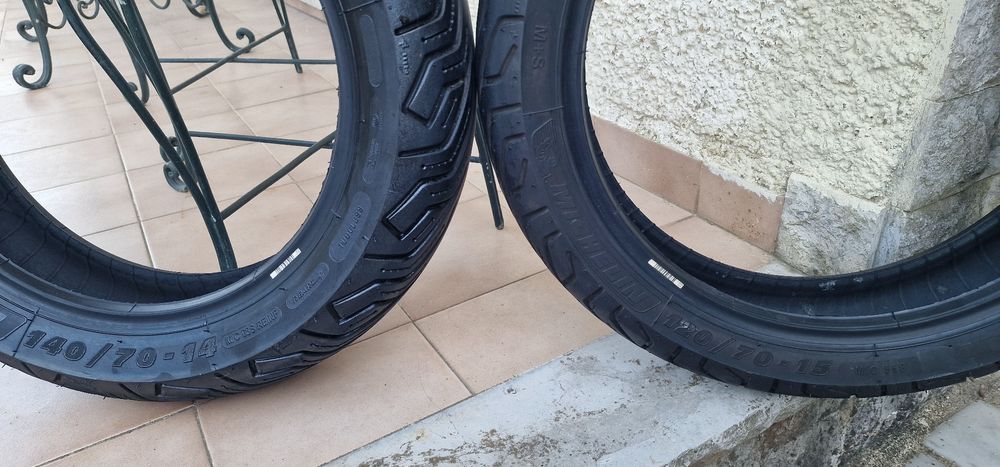 2 Pneus michelin city grip 2  medidas 140/70/14 e 120/70/15 para scoot