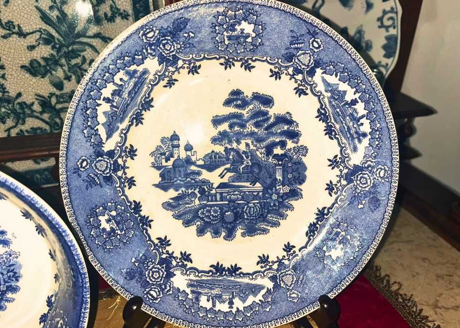 Conjunto Sacavém – Motivo Estátua (azul)