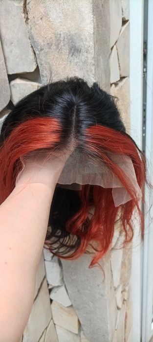 Peruka lace front włosy naturalne, ludzkie