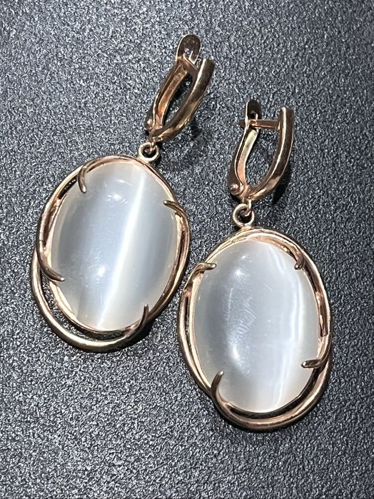 Kolczyki z kamieniem