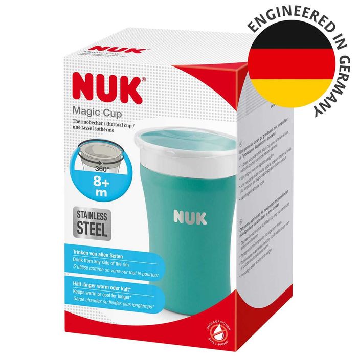 NUK Magic Cup kubek do picia ze stali nierdzewnej