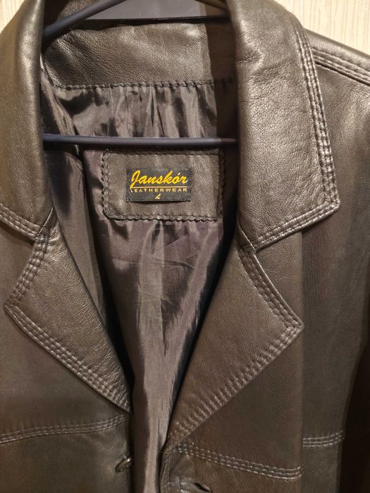 Kurtka skórzana ciemna