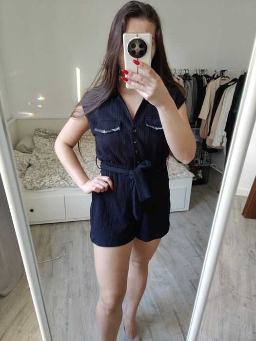 Czarny kombinezon XS