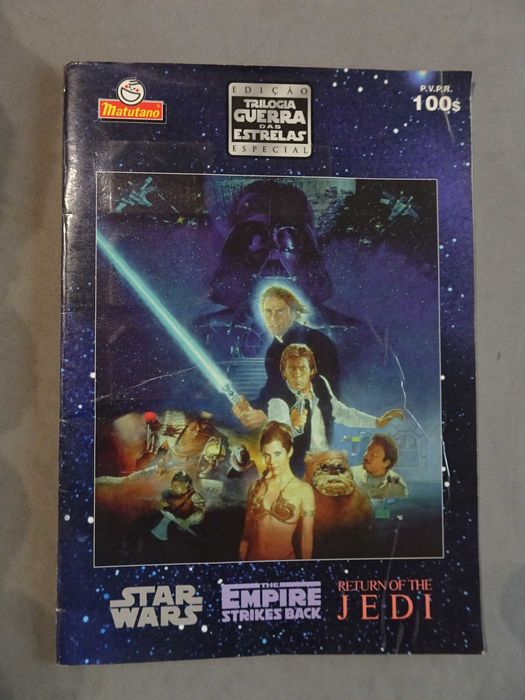 Caderneta de cromos Matutano Trilogia da Guerra das Estrelas (tem 38)