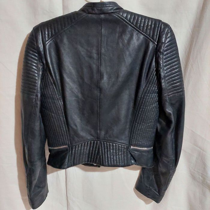 Шкіряна куртка, Zara, розмір M, 100% шкіра косуха мото, бай