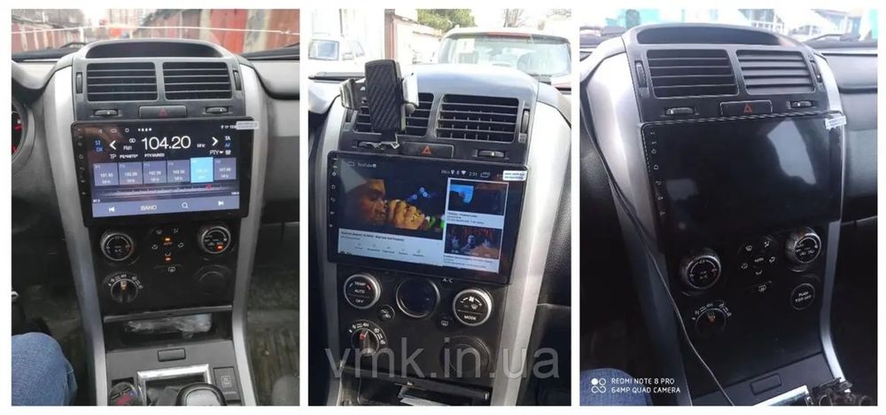 Якісна магнітола CarPlay швидкий процесор SUZUKI Grand Vitara 2005-17