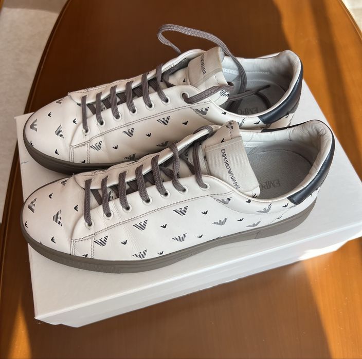 Чоловічі шкіряні кросівки/кеди Emporio Armani, 42 розмір, оригінал.
