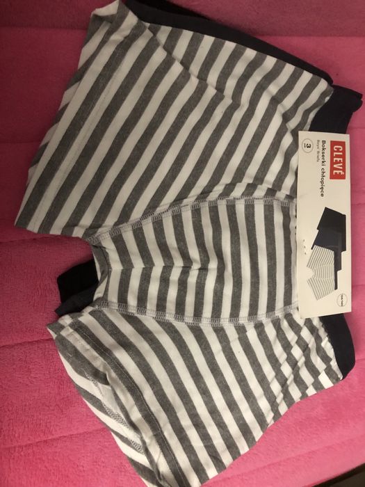 Nowe bokserki Cleve 134-140. Trzy pary