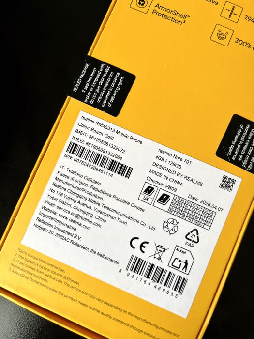 Telefon REALME Note 70T 4Gb | 128 Gb