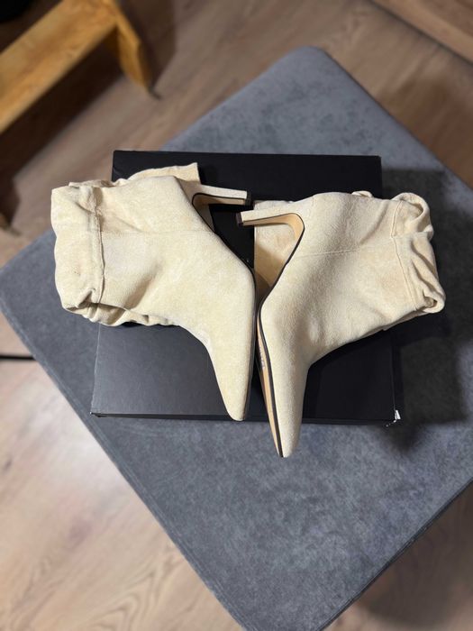 Skórzane Buty Damskie na Obcasie 4Th rozmiar 40