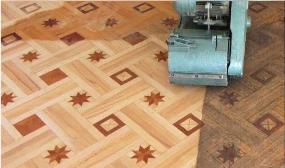 Шлифовка паркета, лакировка, тонировка, ремонт и реставрация паркета