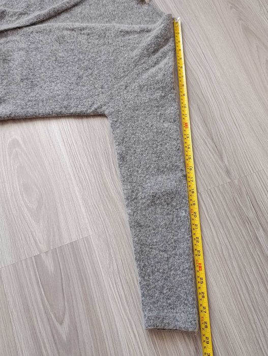 Wełniany szary kardigan M HM premium mohair blend