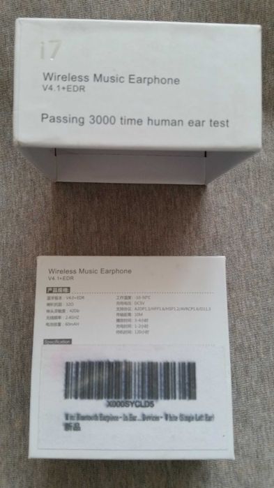 Sluchawka bezprzewodowa i7 Wireless Music Earphone V4.1